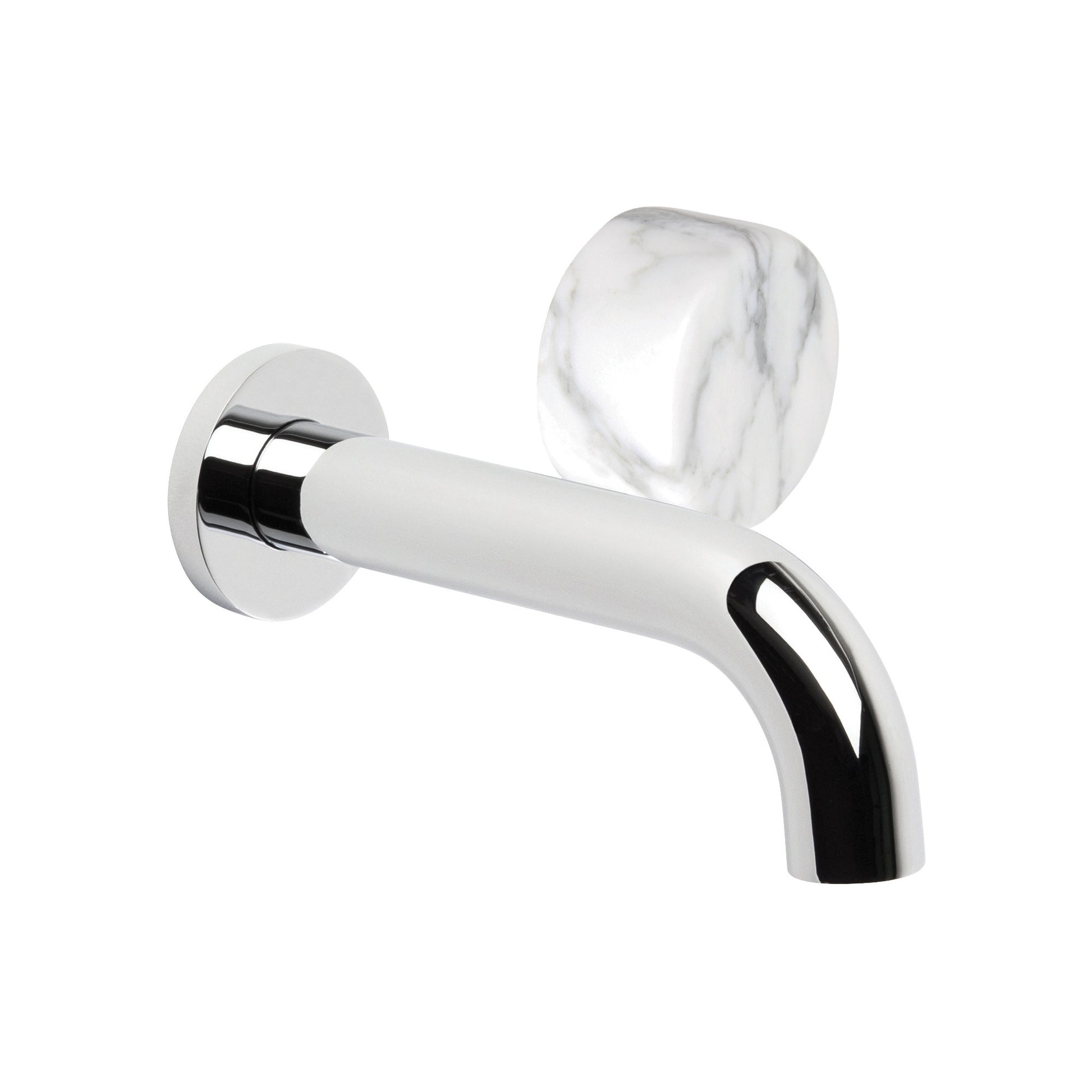 Halo 150mm Wall Mixer Set w Marble Handle, Durobrite Chrome