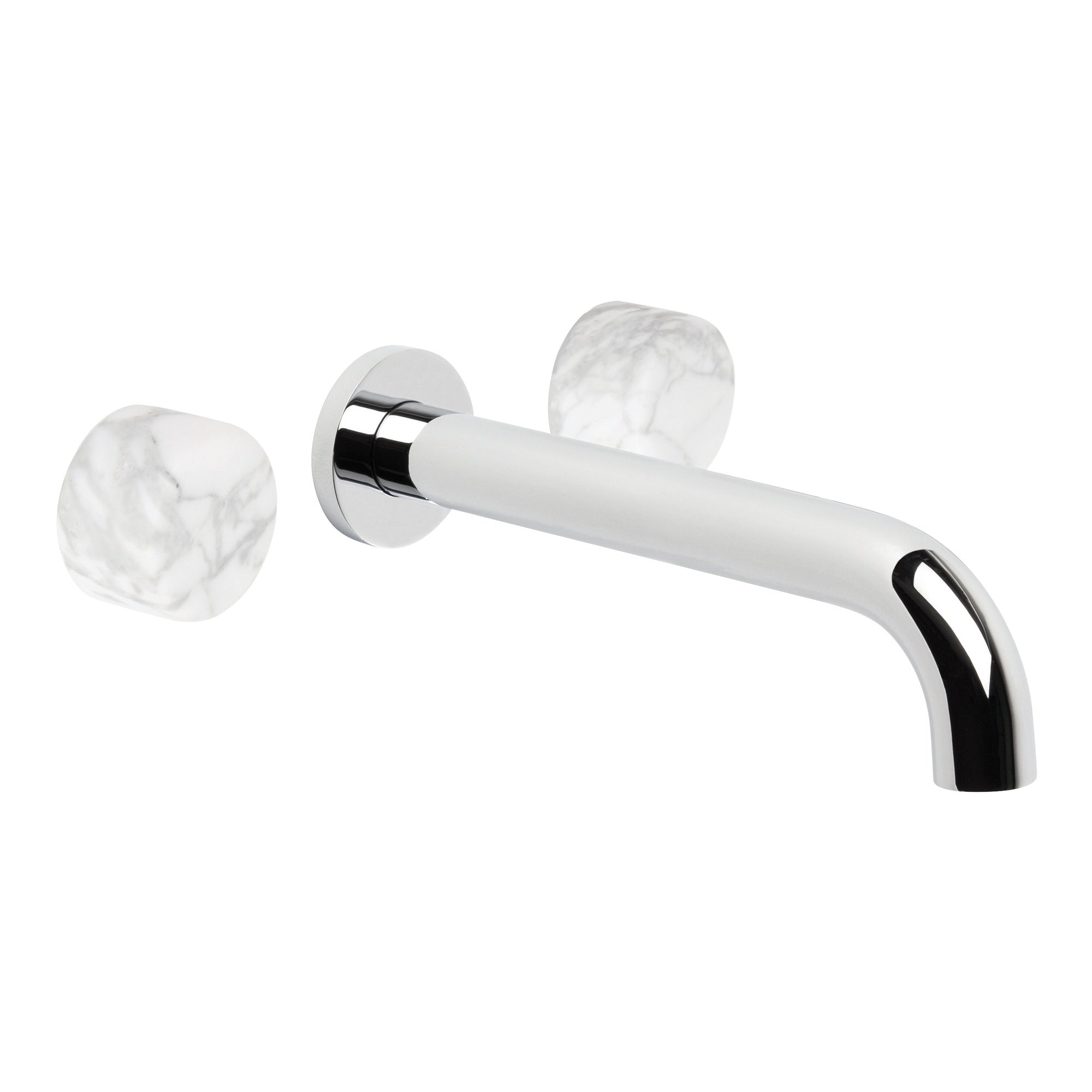 Halo 200mm Wall Set w Marble Handle, Durobrite Chrome