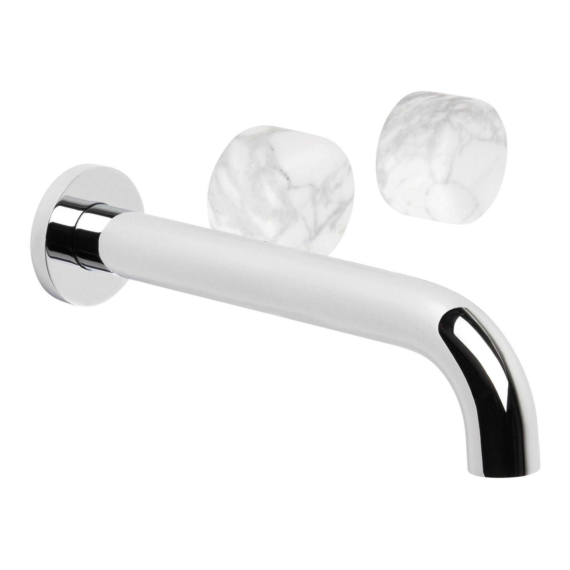 Halo 200mm Wall Set w Marble Handle, Durobrite Chrome