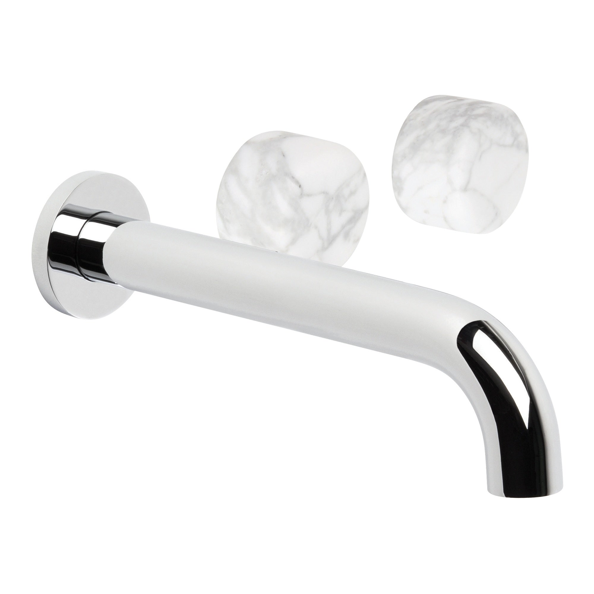 Halo 200mm Wall Set w Marble Handle, Durobrite Chrome