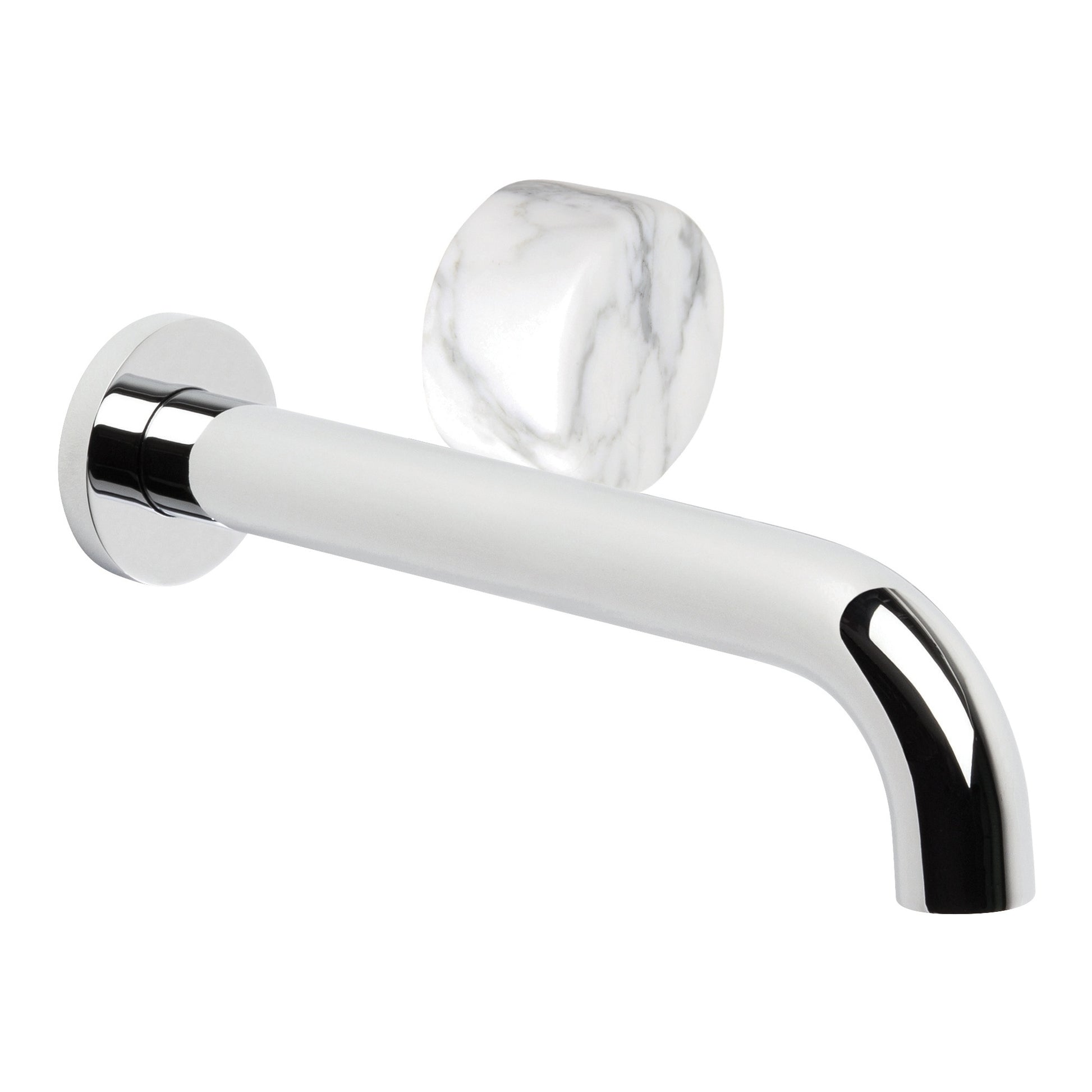 Halo 200mm Wall Mixer Set w Marble Handle, Durobrite Chrome