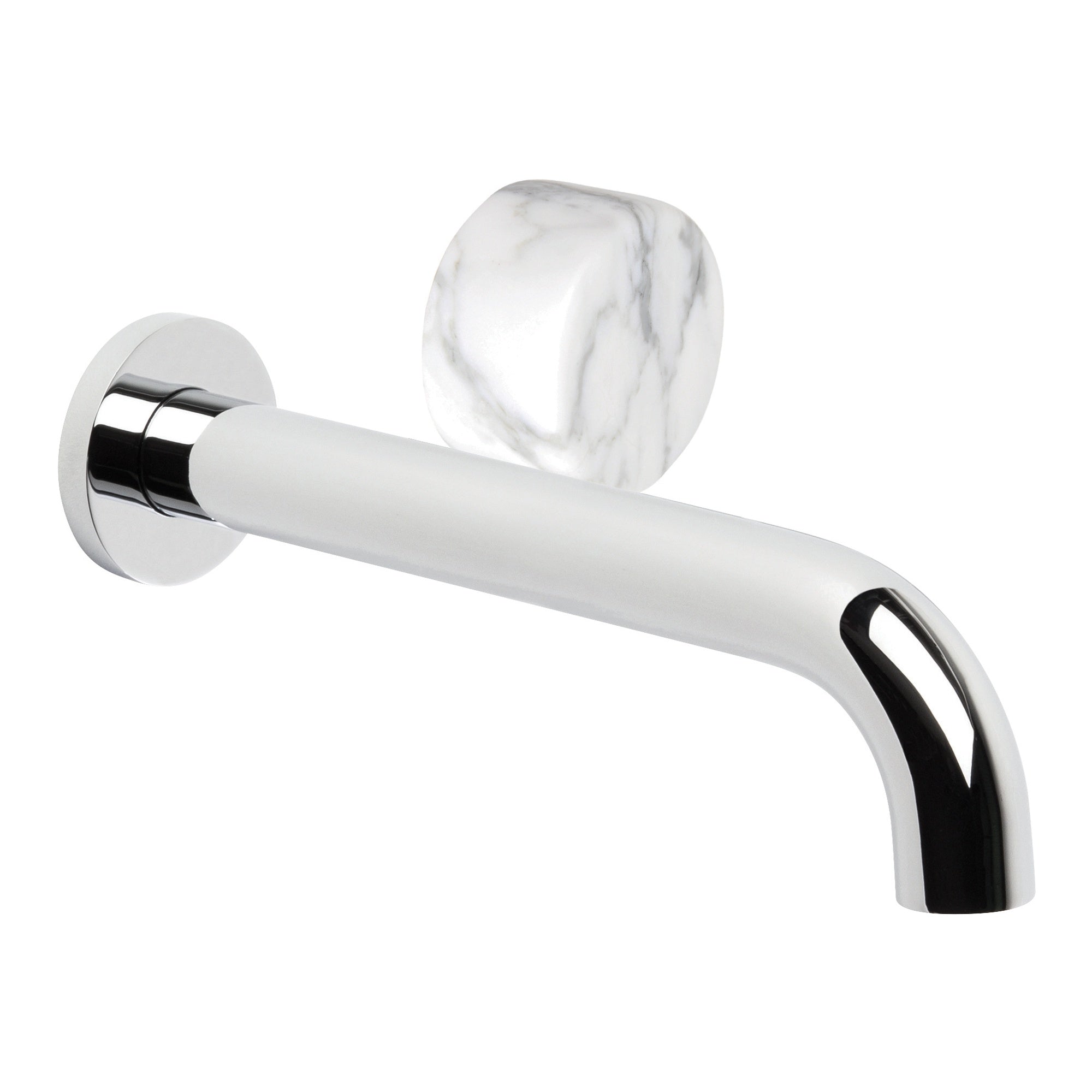 Halo 200mm Wall Mixer Set w Marble Handle, Durobrite Chrome