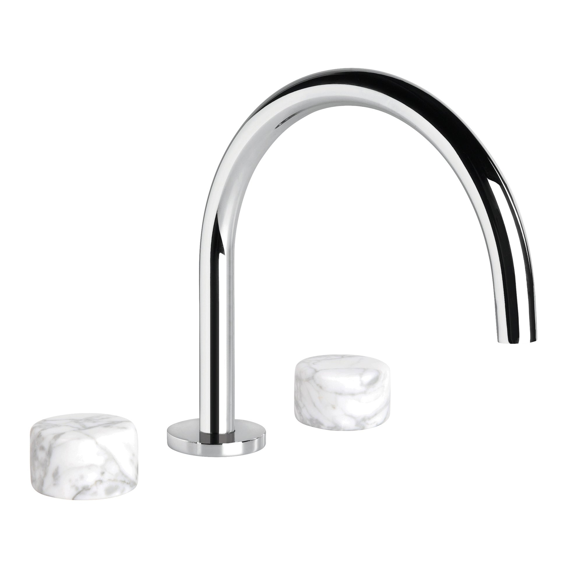 Halo Kitchen Set w Marble Handle, Durobrite Chrome