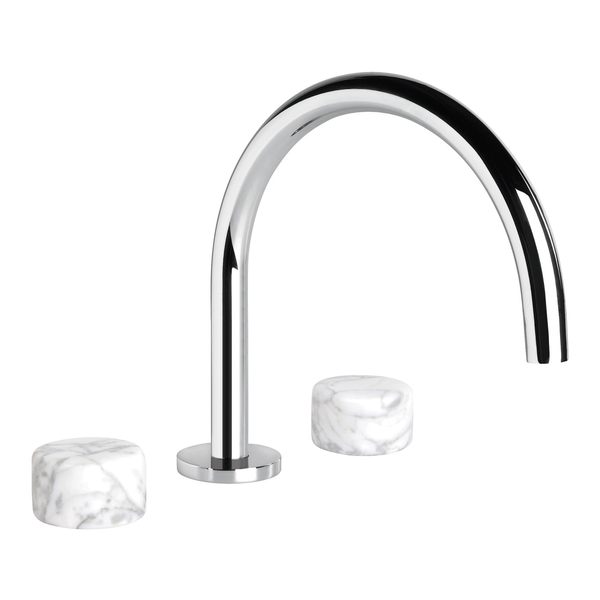 Halo Kitchen Set w Marble Handle, Durobrite Chrome