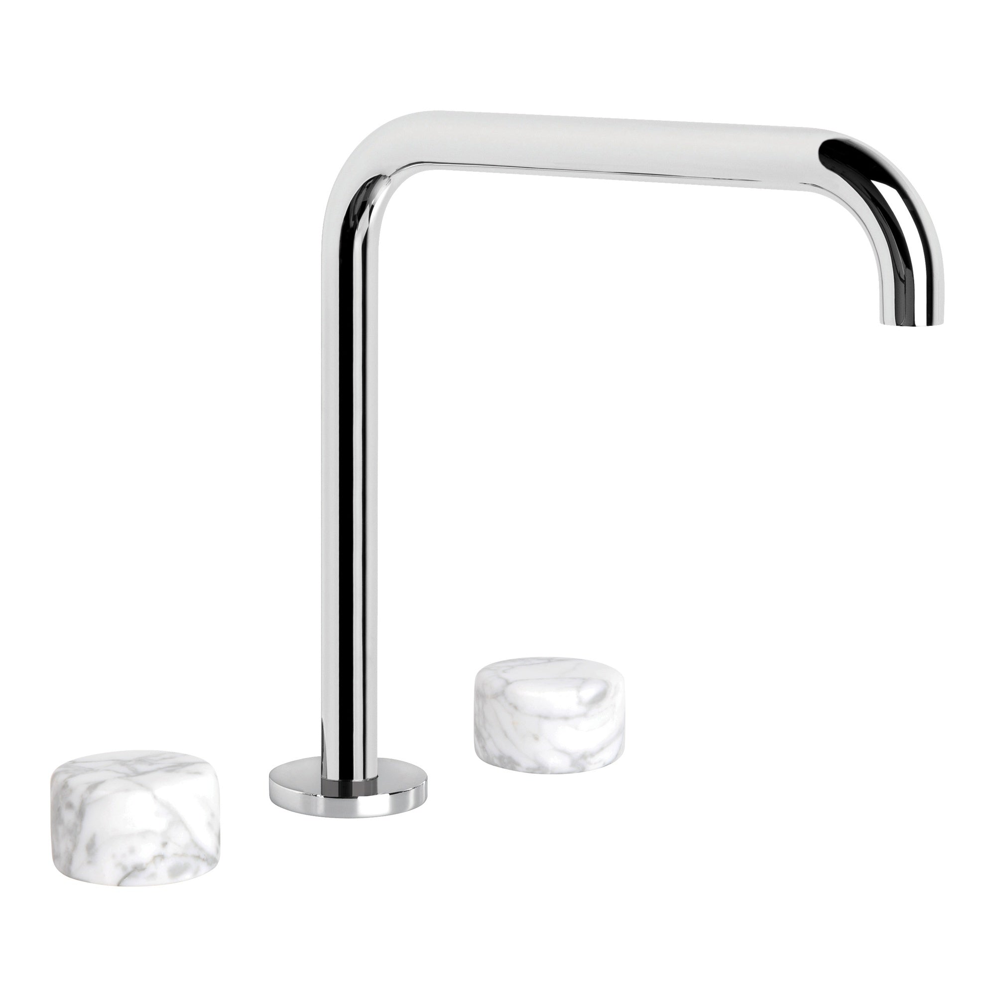 Halo Kitchen Set w Marble Handle, Durobrite Chrome