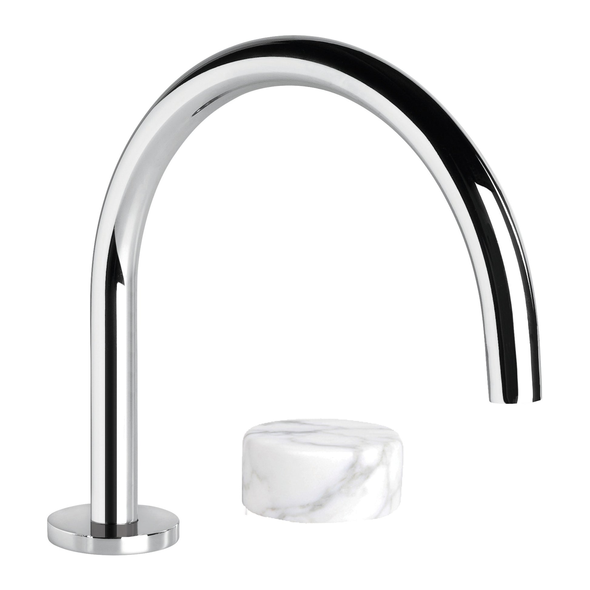 Halo Kitchen Set w Marble Handle, Durobrite Chrome
