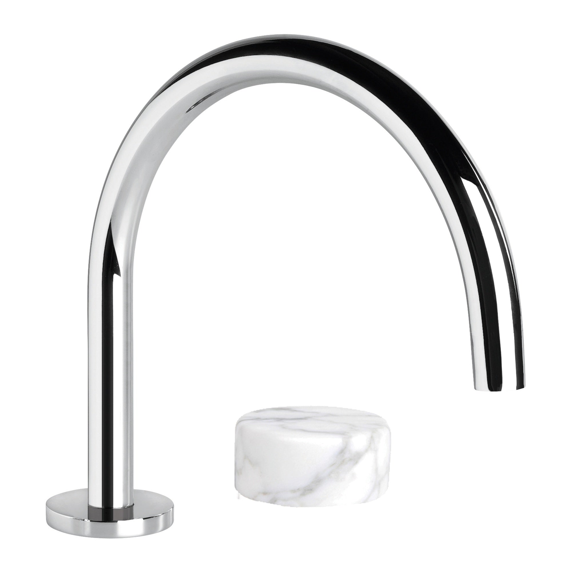 Halo Kitchen Set w Marble Handle, Durobrite Chrome