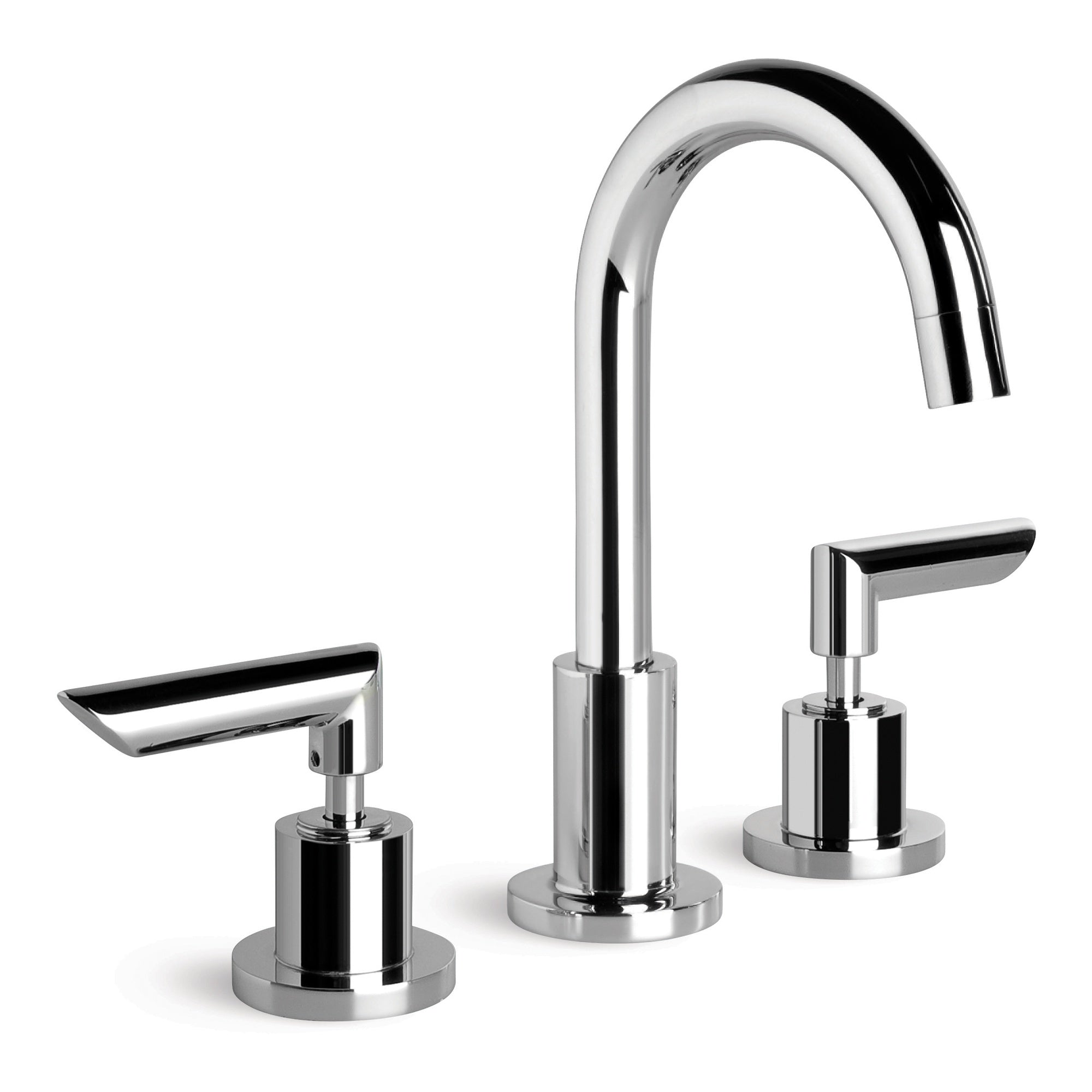 City Plus Basin Set w B Levers, Durobrite Chrome