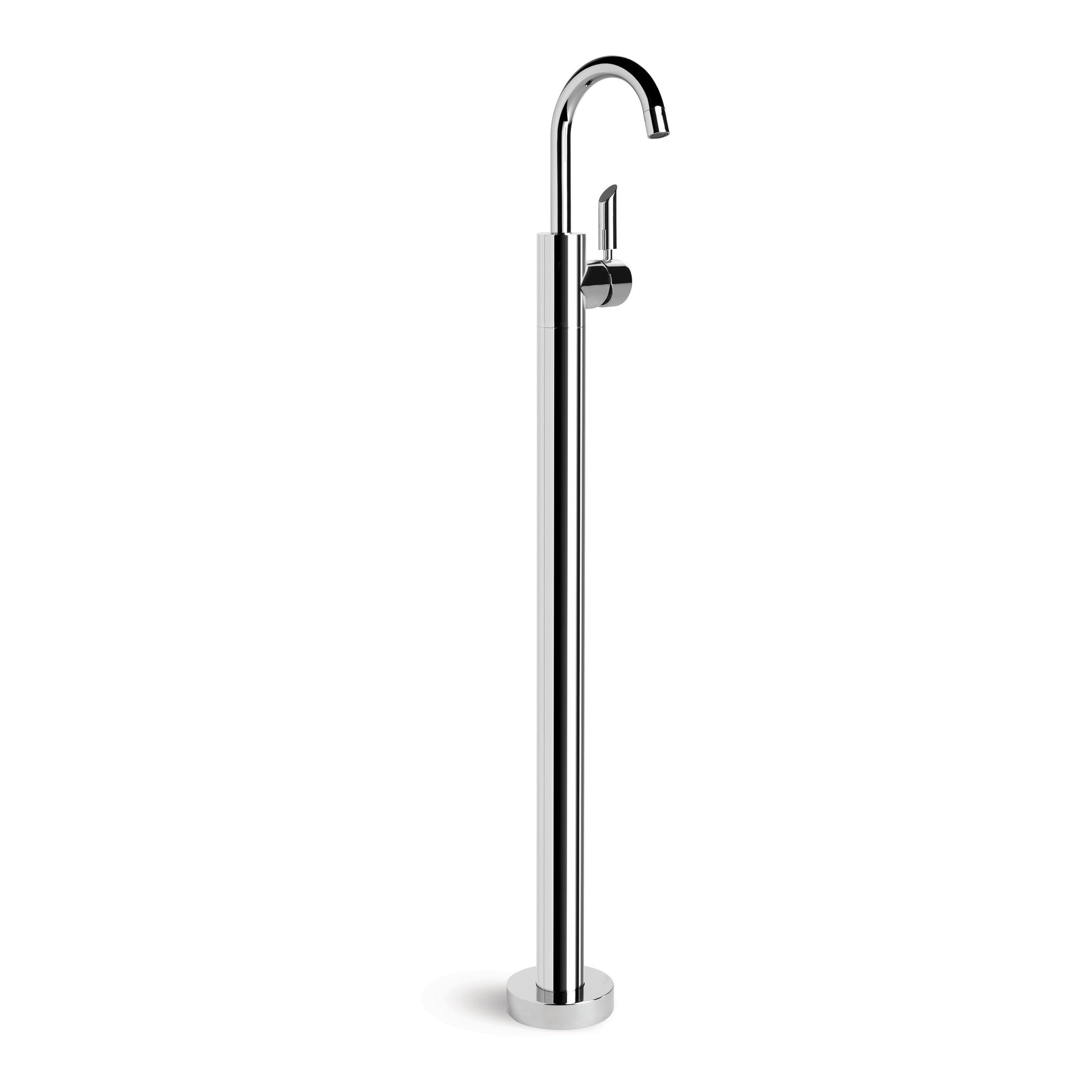 City Plus Basin Mixer w B Lever and Floor Mounted, Durobrite Chrome