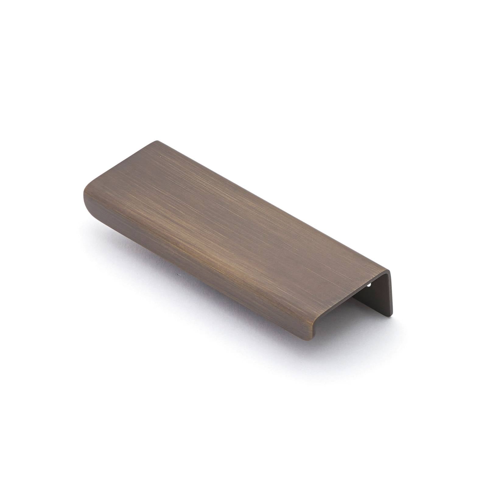 Ledge 100mm Solid Brass Lip Pull, Bronze