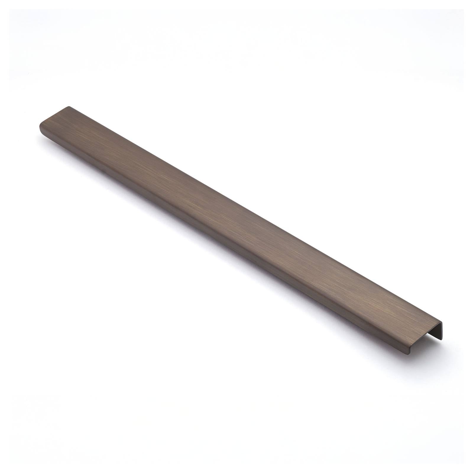 Ledge 400mm Solid Brass Lip Pull, Bronze