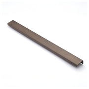 Ledge 400mm Solid Brass Lip Pull, Bronze