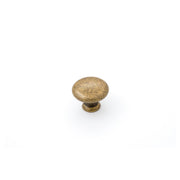 Shaker 30mm Plain Knob, Antique Brass