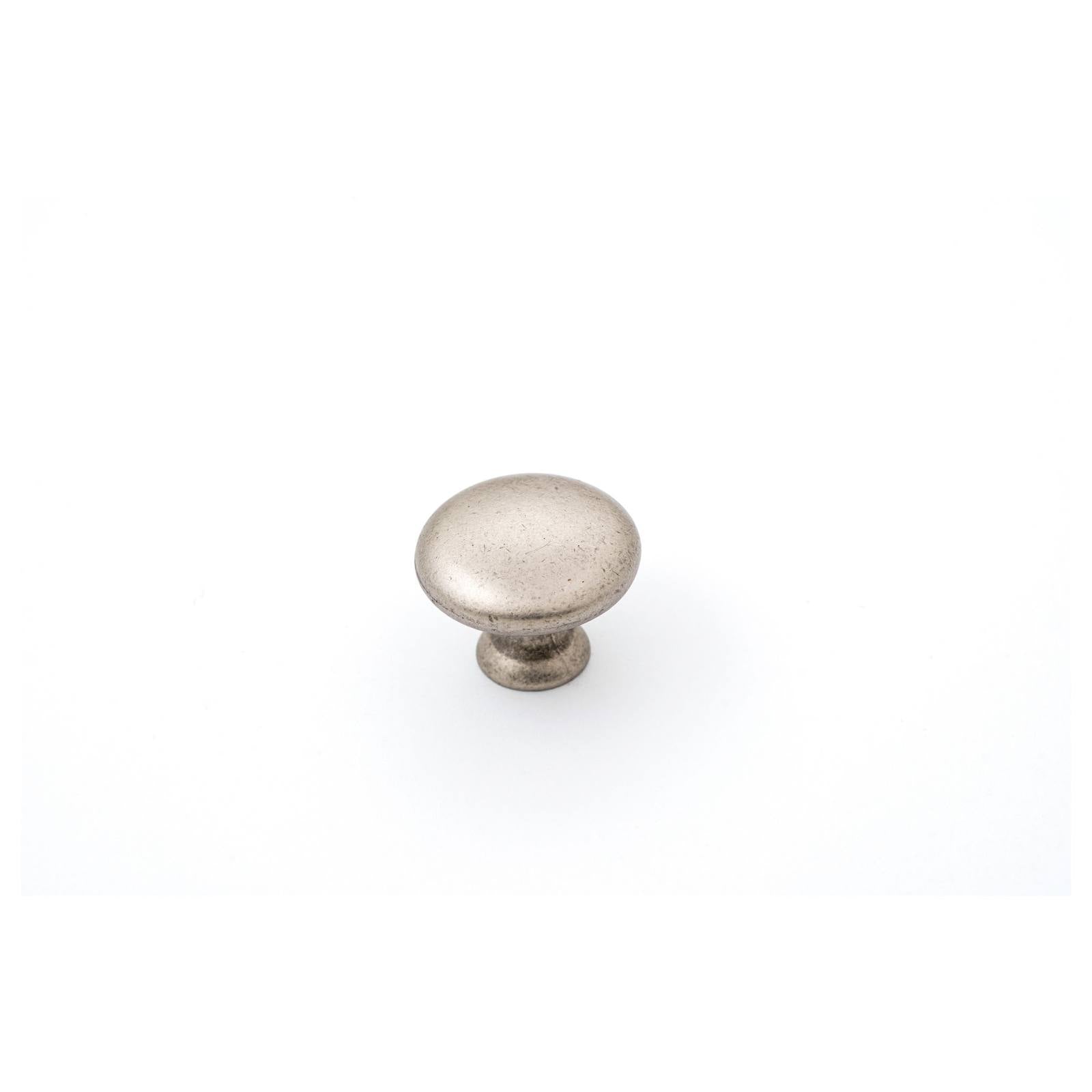 Shaker 30mm Plain Knob, Pewter