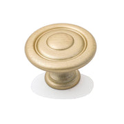 Shaker 35mm Fluted Knob, Matt Brushed Brass