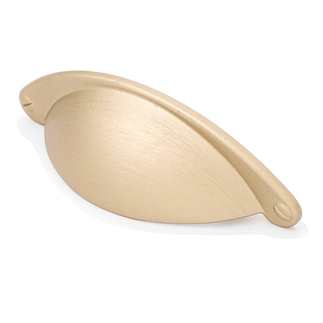 Shaker 64mm Cup Pull, Matt Brushed Brass