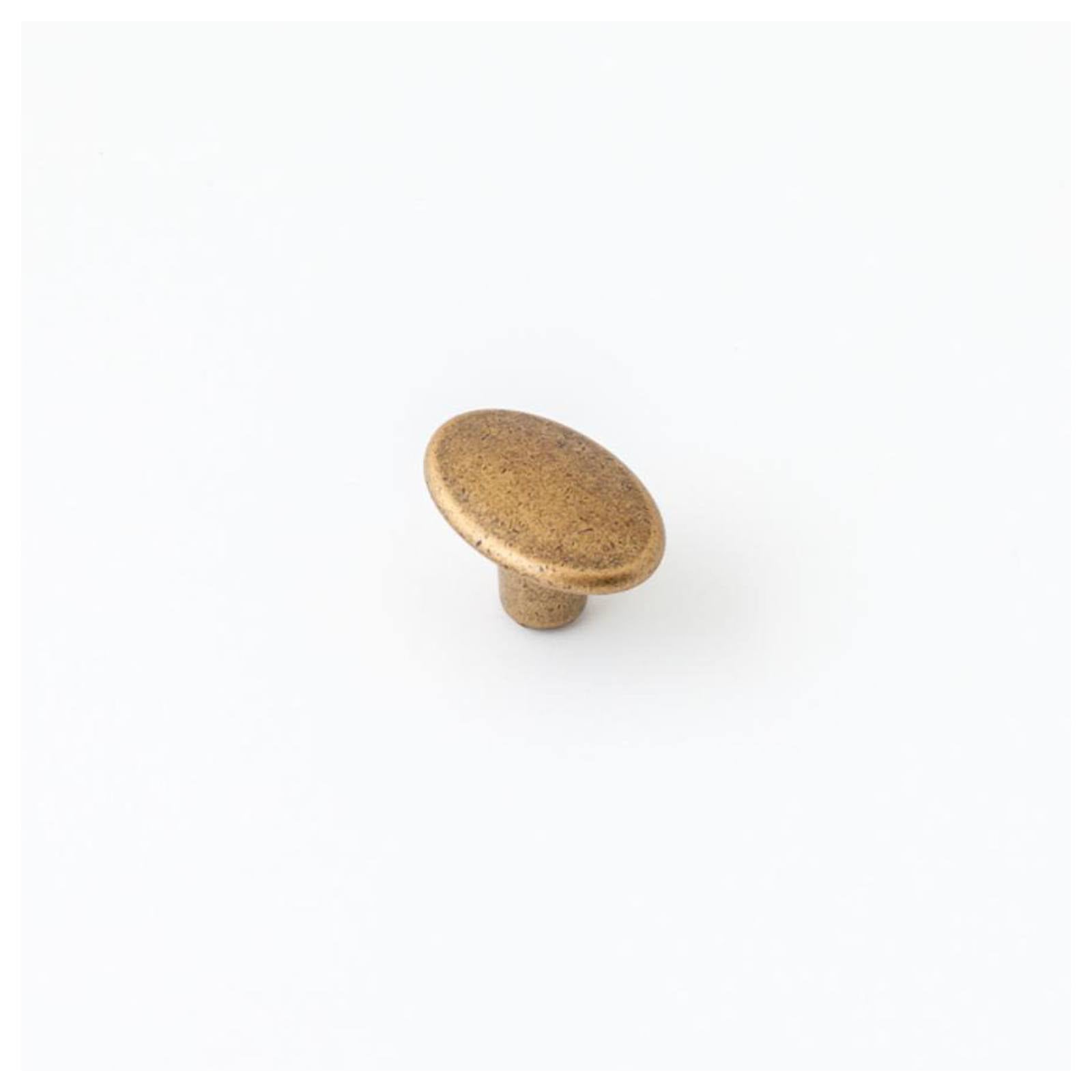 Century 37mm Oval Knob, Antique Brass
