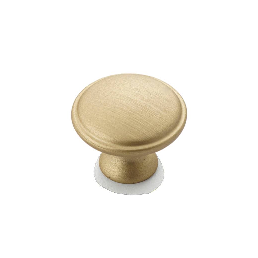 Century 30mm Round Knob, Matt Brushed Brass