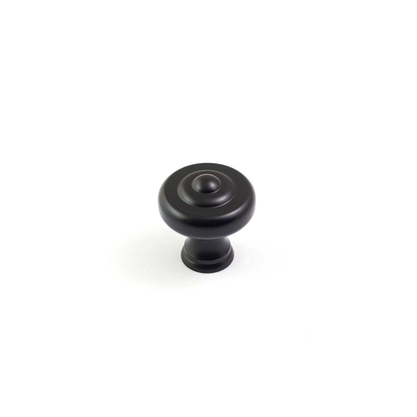 Decade 32mm Fluted Knob, Matt Black