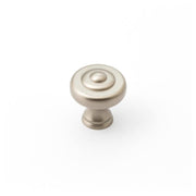 Decade 32mm Fluted Knob, Dull Brushed Nickel