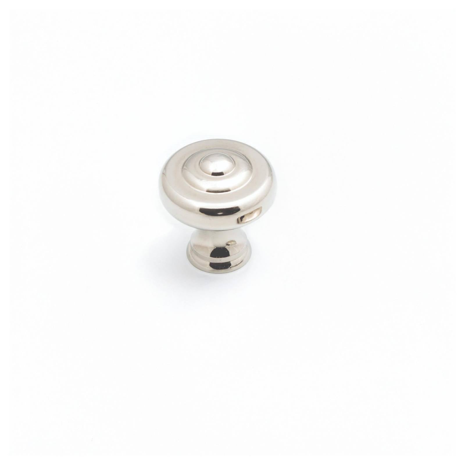Decade 32mm Fluted Knob, Polished Nickel