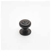 Decade 38mm Fluted Knob & Backplate, Matt Black