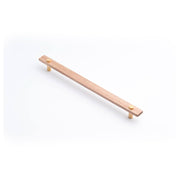 Lenah 288mm Cabinet Handle, Tasmanian Oak & Polished Gold Face Caps