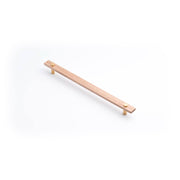 Lenah 288mm Cabinet Handle, Tasmanian Oak & Brushed Gold Face Caps