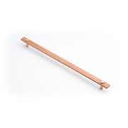 Lenah 416mm Cabinet Handle, Tasmanian Oak & Brushed Gold Face Caps