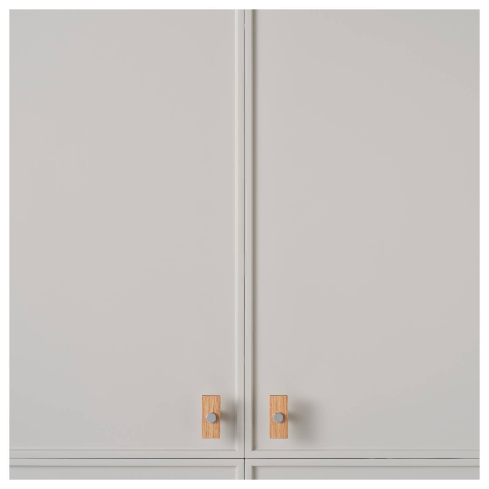 Lenah 50mm T-Bar Handle, European Beech & Polished Chrome Face Caps