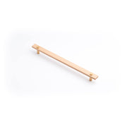 Lenah 288mm Cabinet Handle, European Beech & Brushed Gold Face Caps