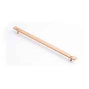 Lenah 416mm Cabinet Handle, European Beech & Brushed Gold Face Caps