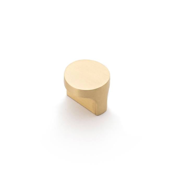 Cove 32mm Round Knob Pull, Brushed Brass