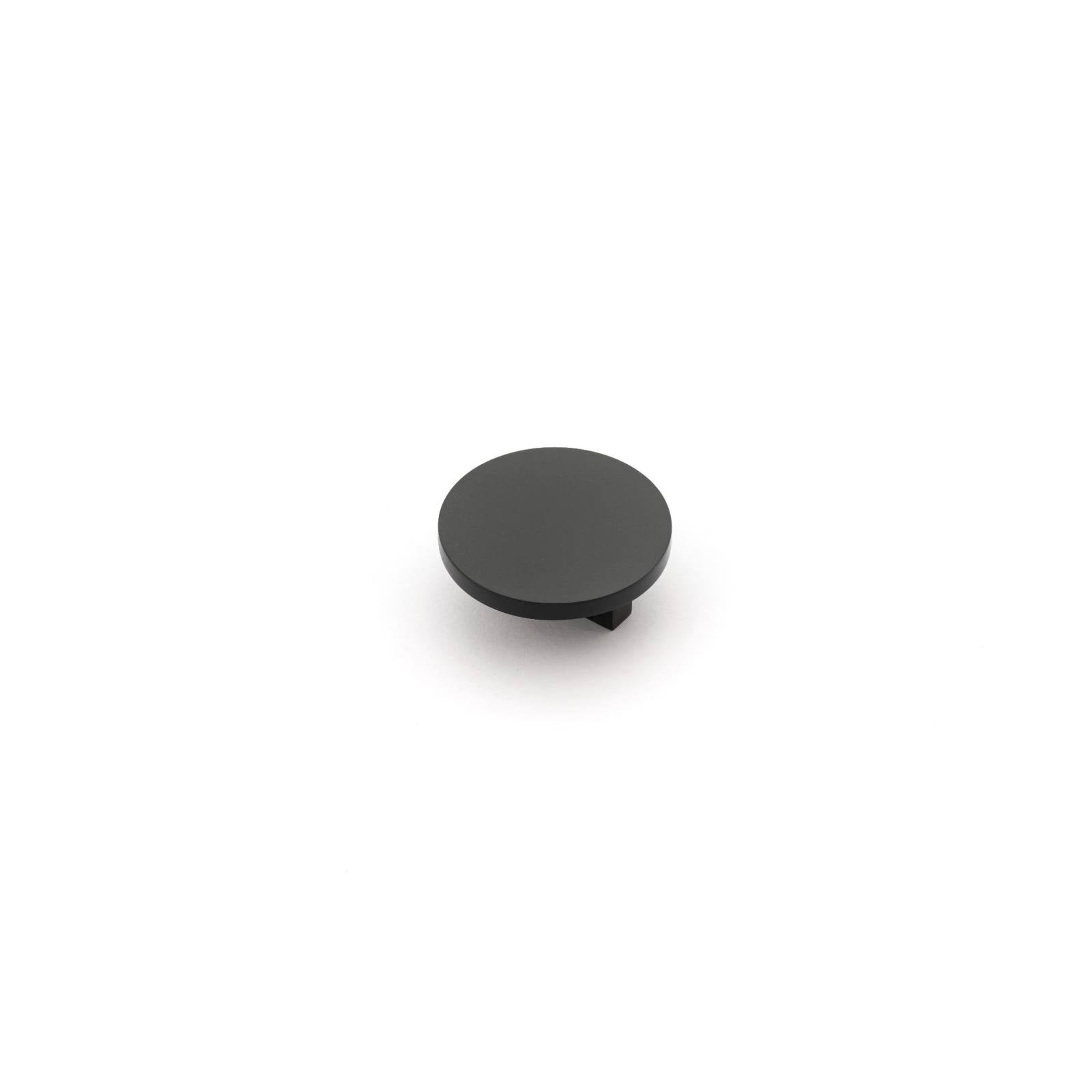 Cove 60mm Round Disc Knob, Matt Black