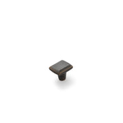 Cast 30x25mm Rectangle Knob, Dark Bronze
