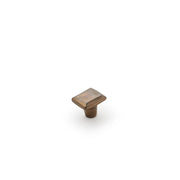 Cast 30x25mm Rectangle Knob, Light Bronze