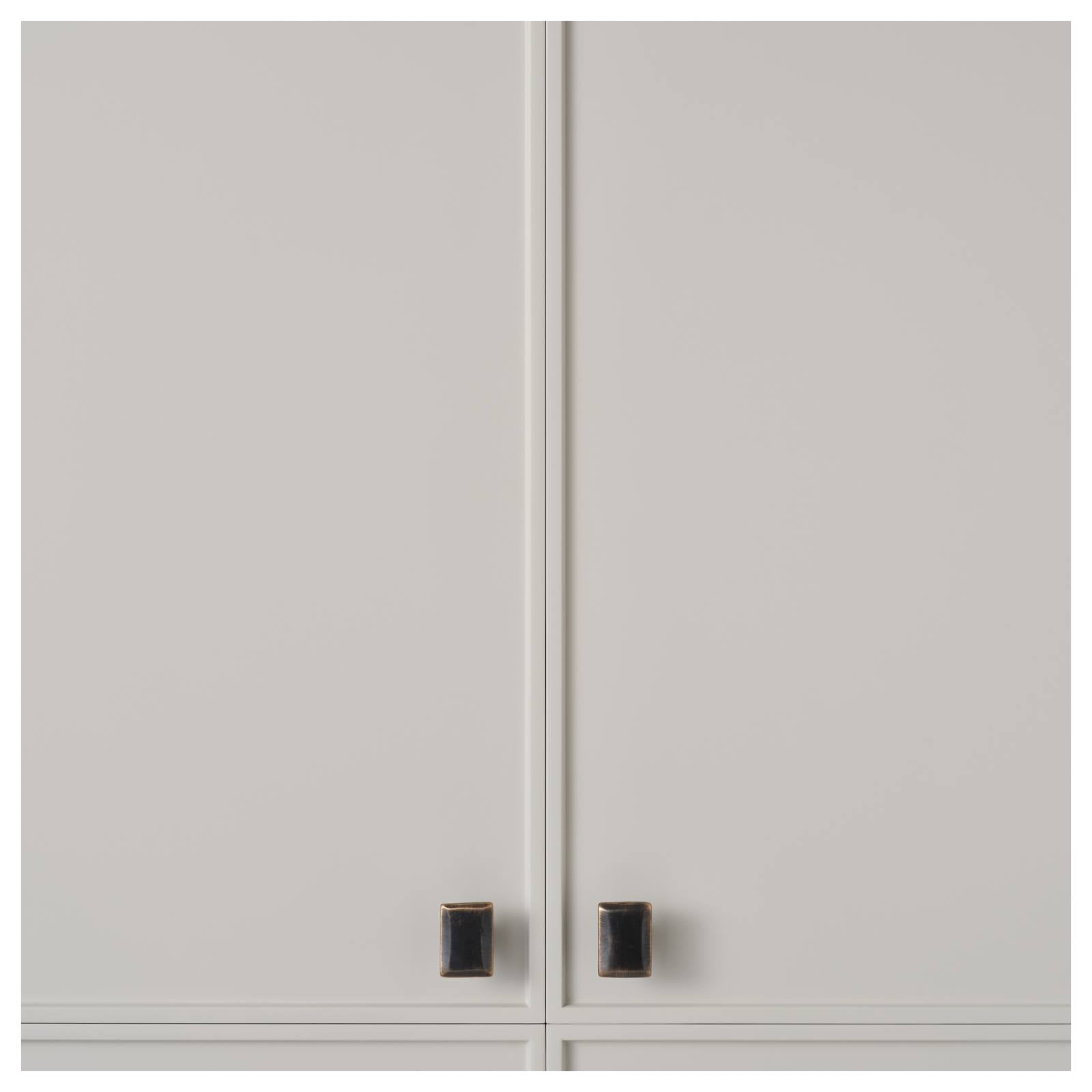 Cast 40x30mm Rectangle Knob, Dark Bronze