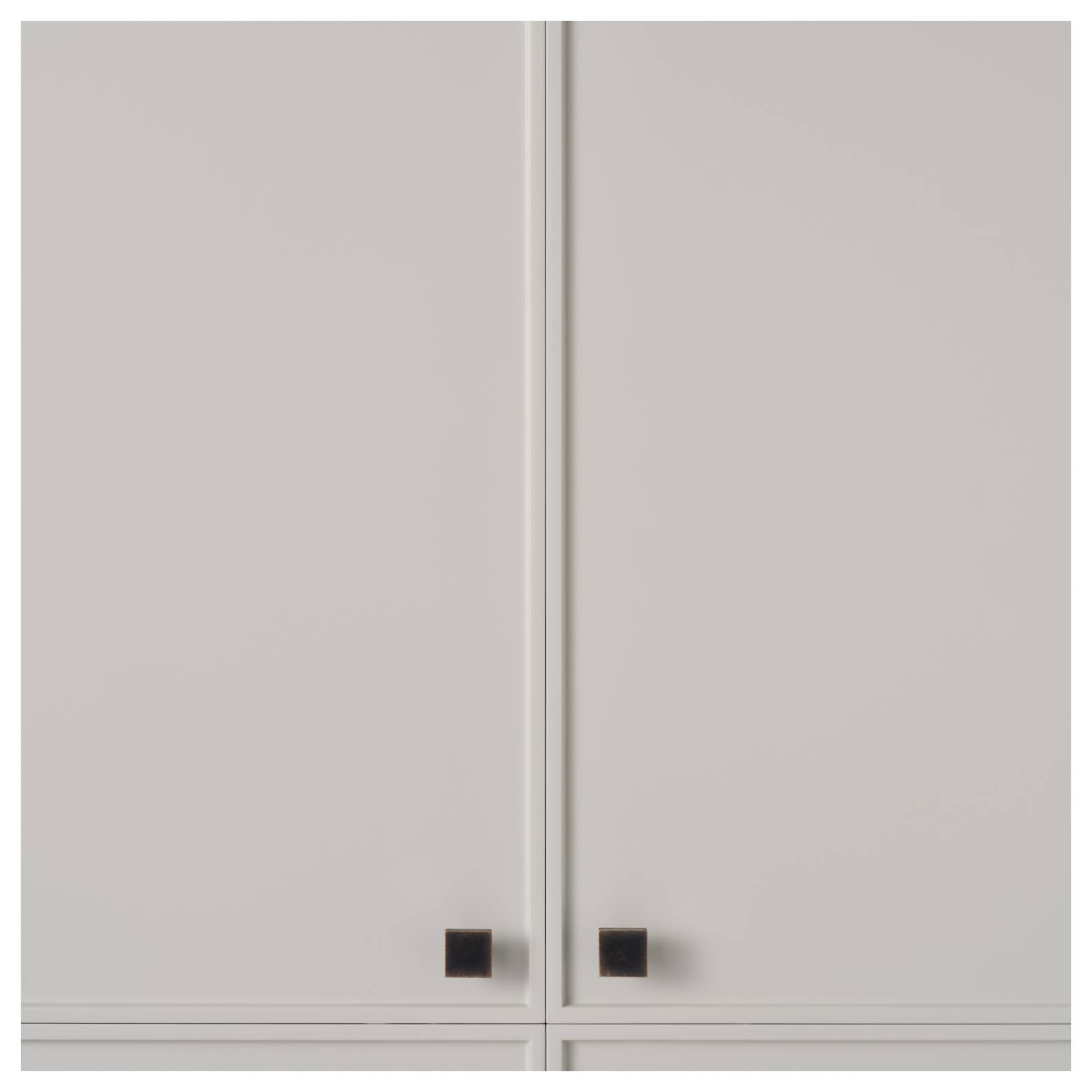 Cast 25mm Flat Square Knob, Dark Bronze