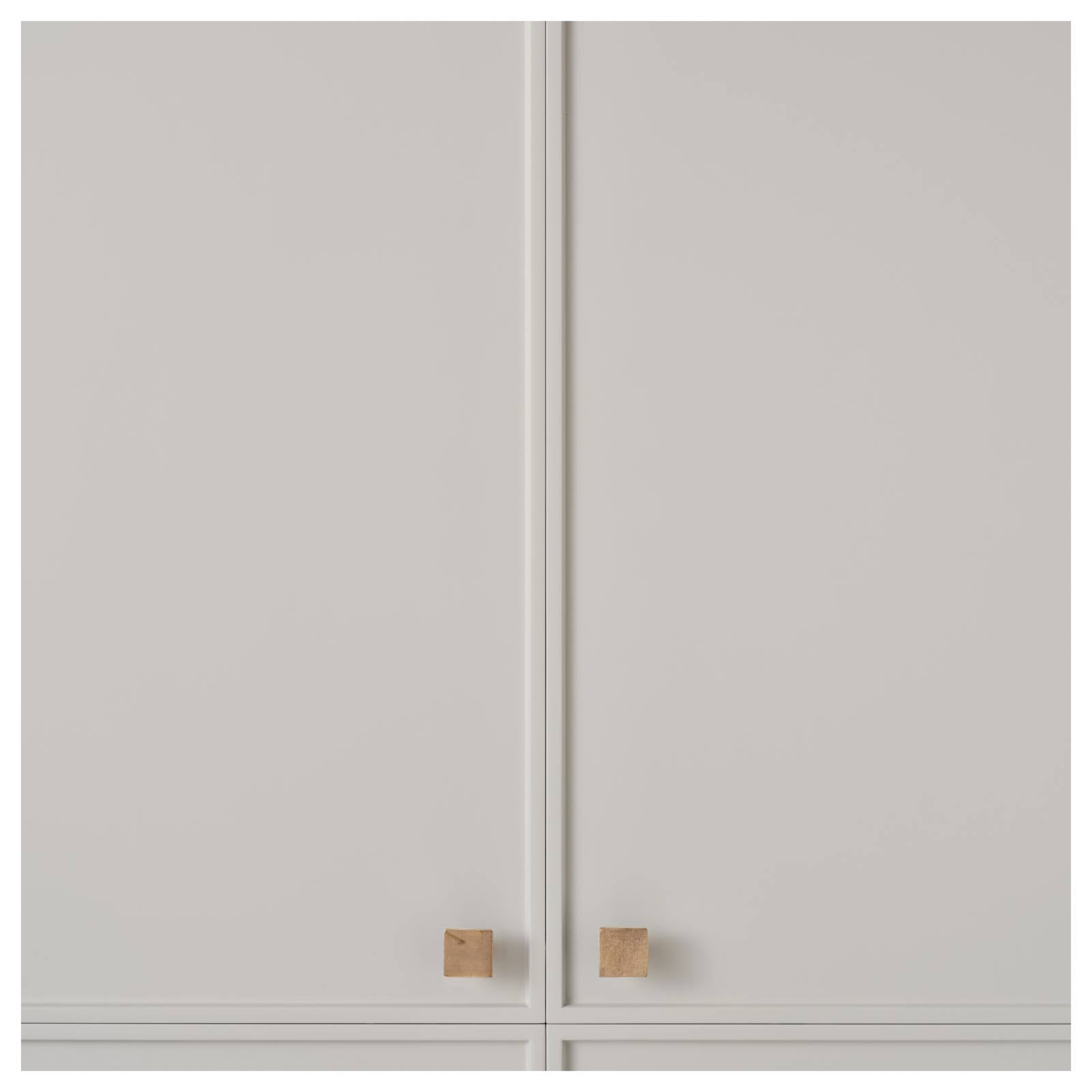 Cast 25mm Flat Square Knob, Light Bronze