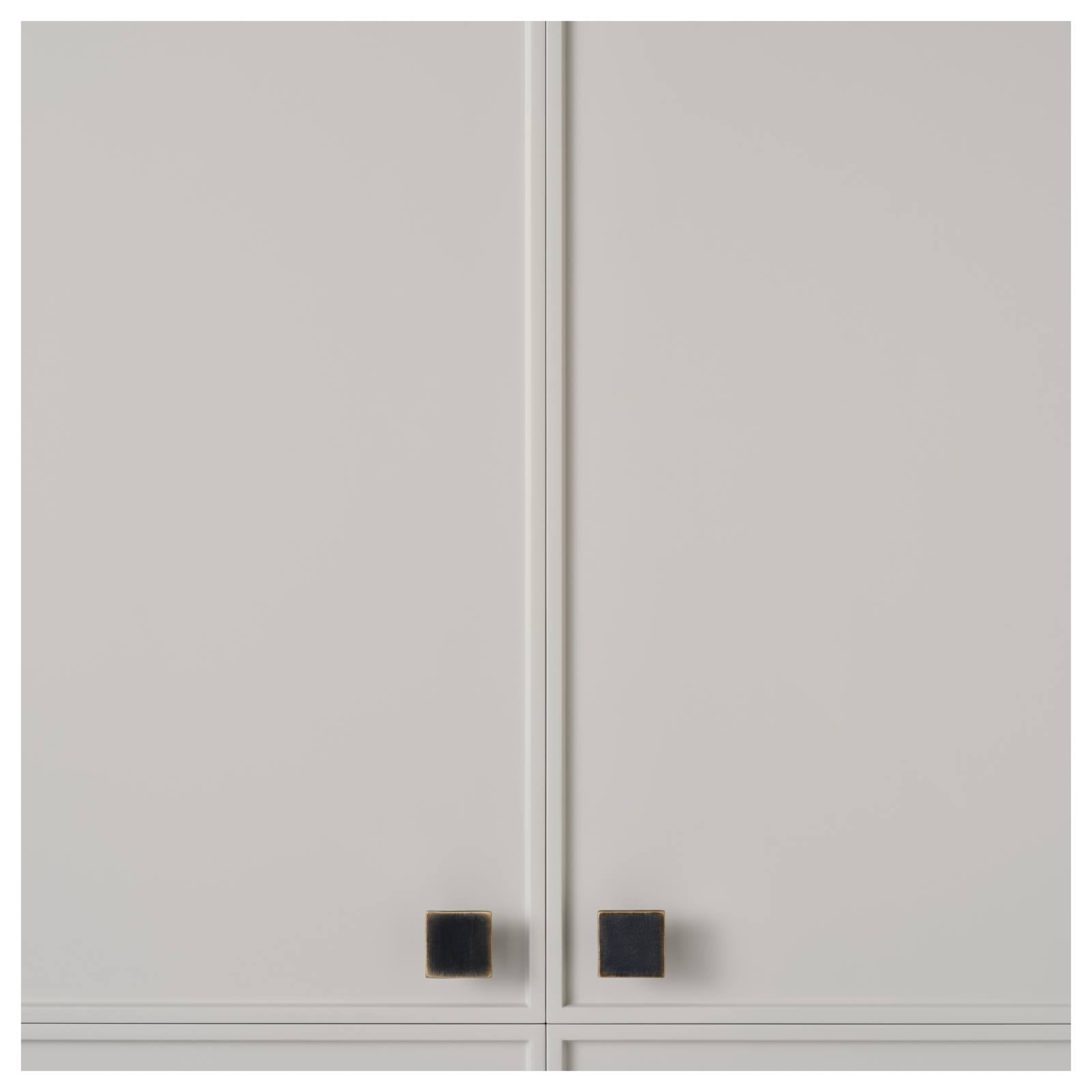 Cast 35mm Flat Square Knob, Dark Bronze