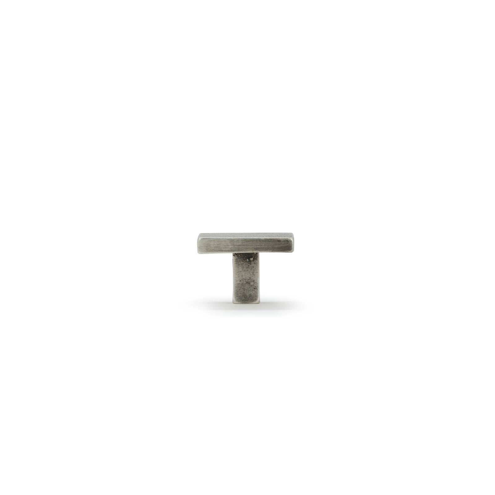 Cast 35mm Flat Square Knob, Silver