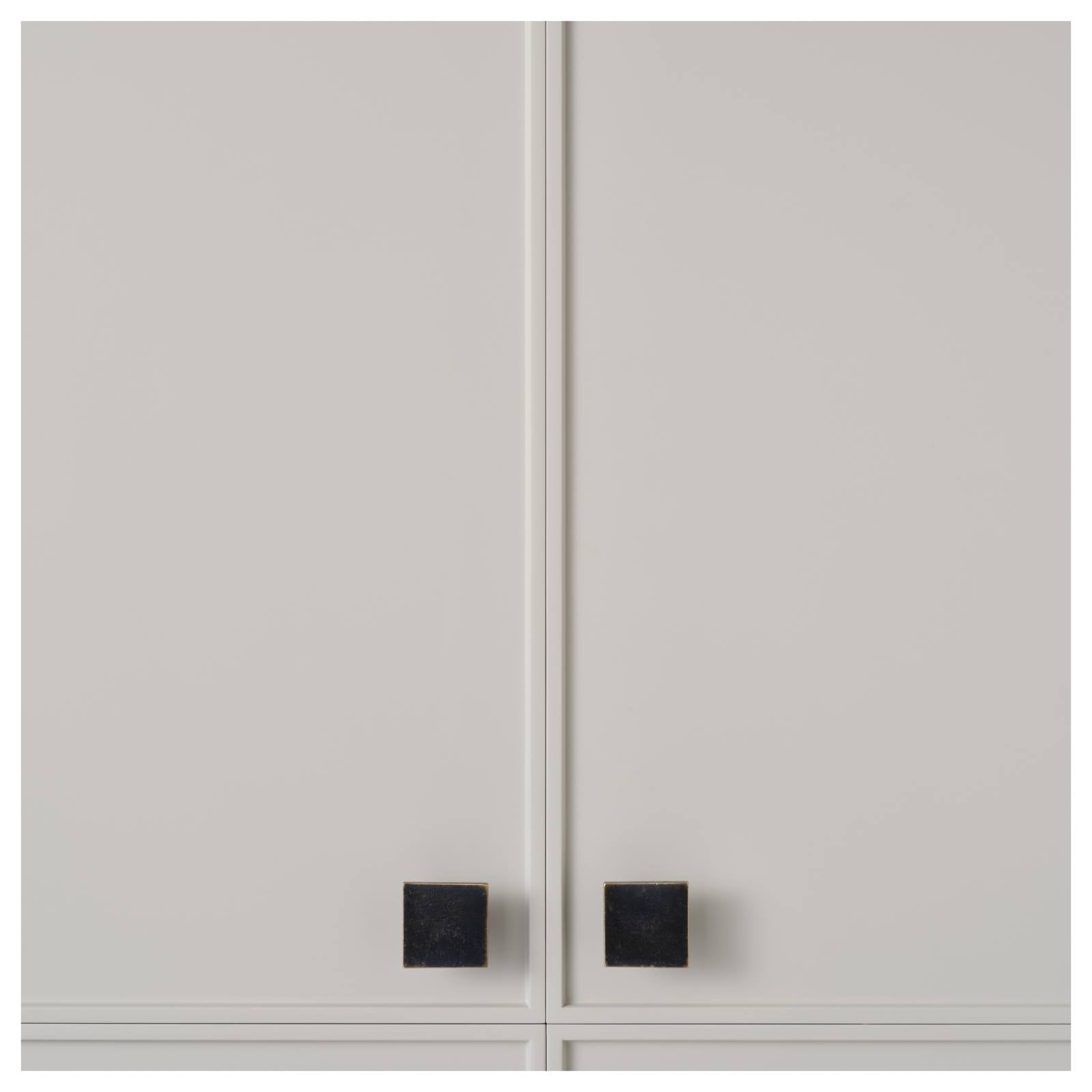 Cast 45mm Flat Square Knob, Dark Bronze