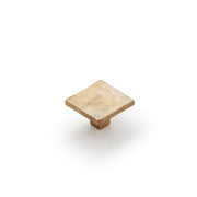 Cast 45mm Flat Square Knob, Light Bronze
