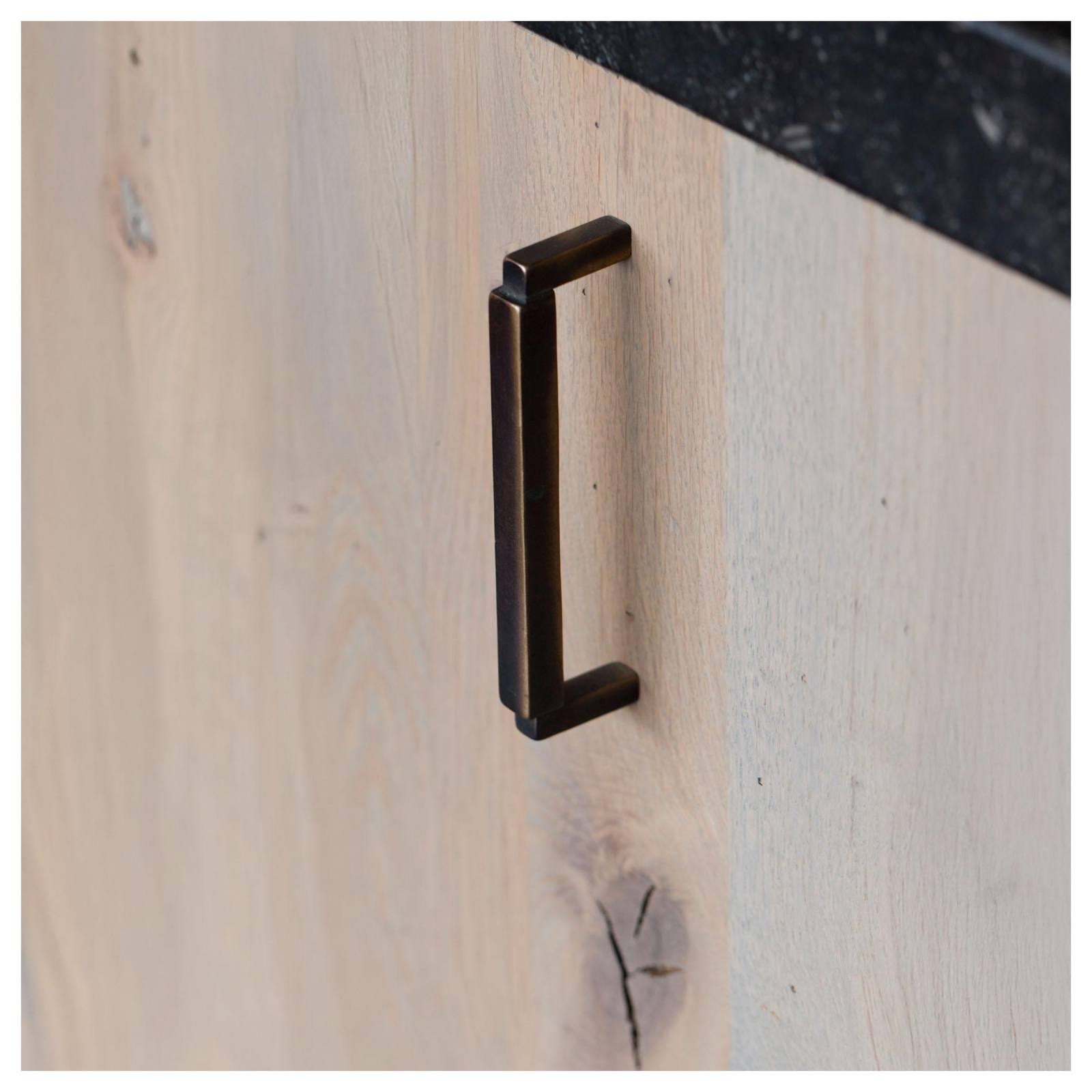 Cast 128mm Prism Handle, Dark Bronze