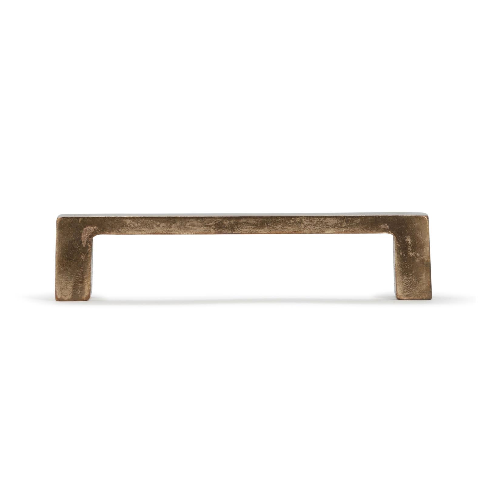 Cast 128mm D-Pull Handle, Light Bronze