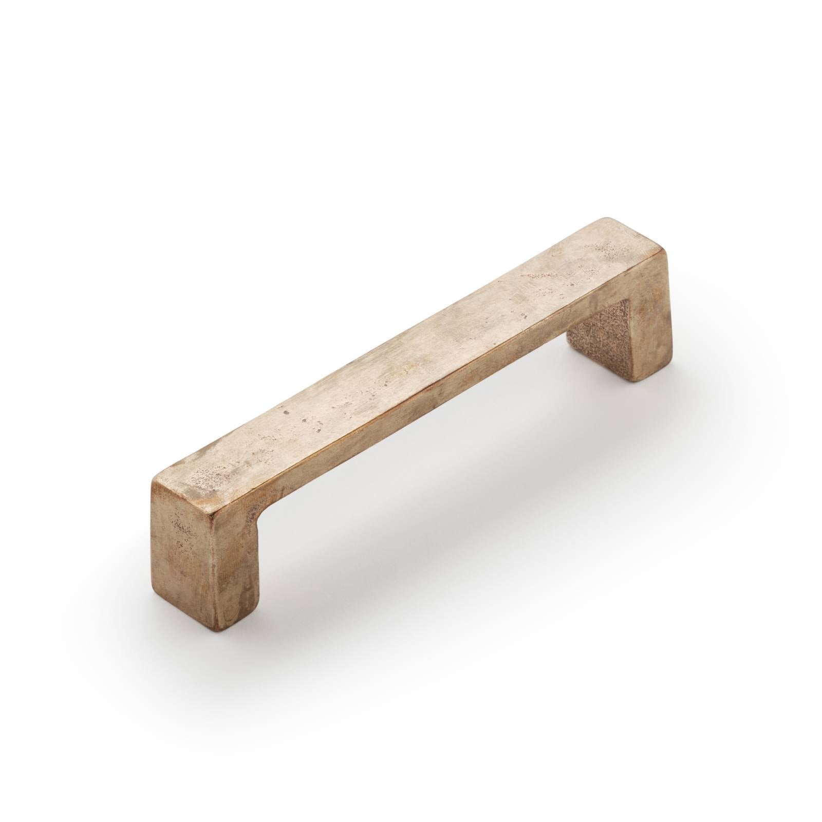 Cast 128mm D-Pull Handle, Light Bronze