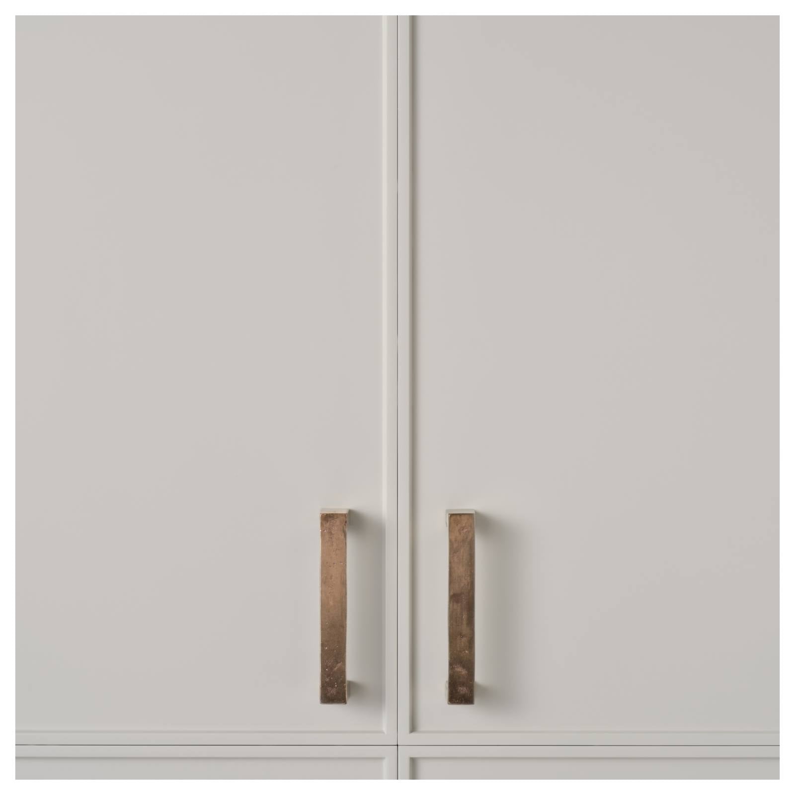 Cast 128mm D-Pull Handle, Light Bronze