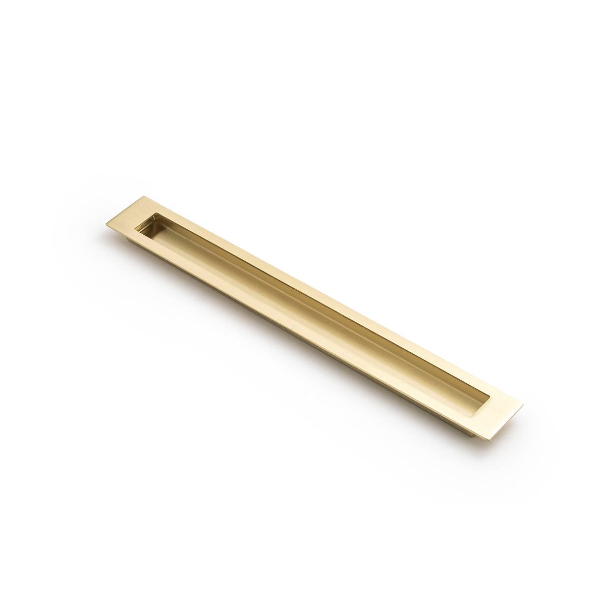 Slate 300mm Recessed Pull, Satin Brass