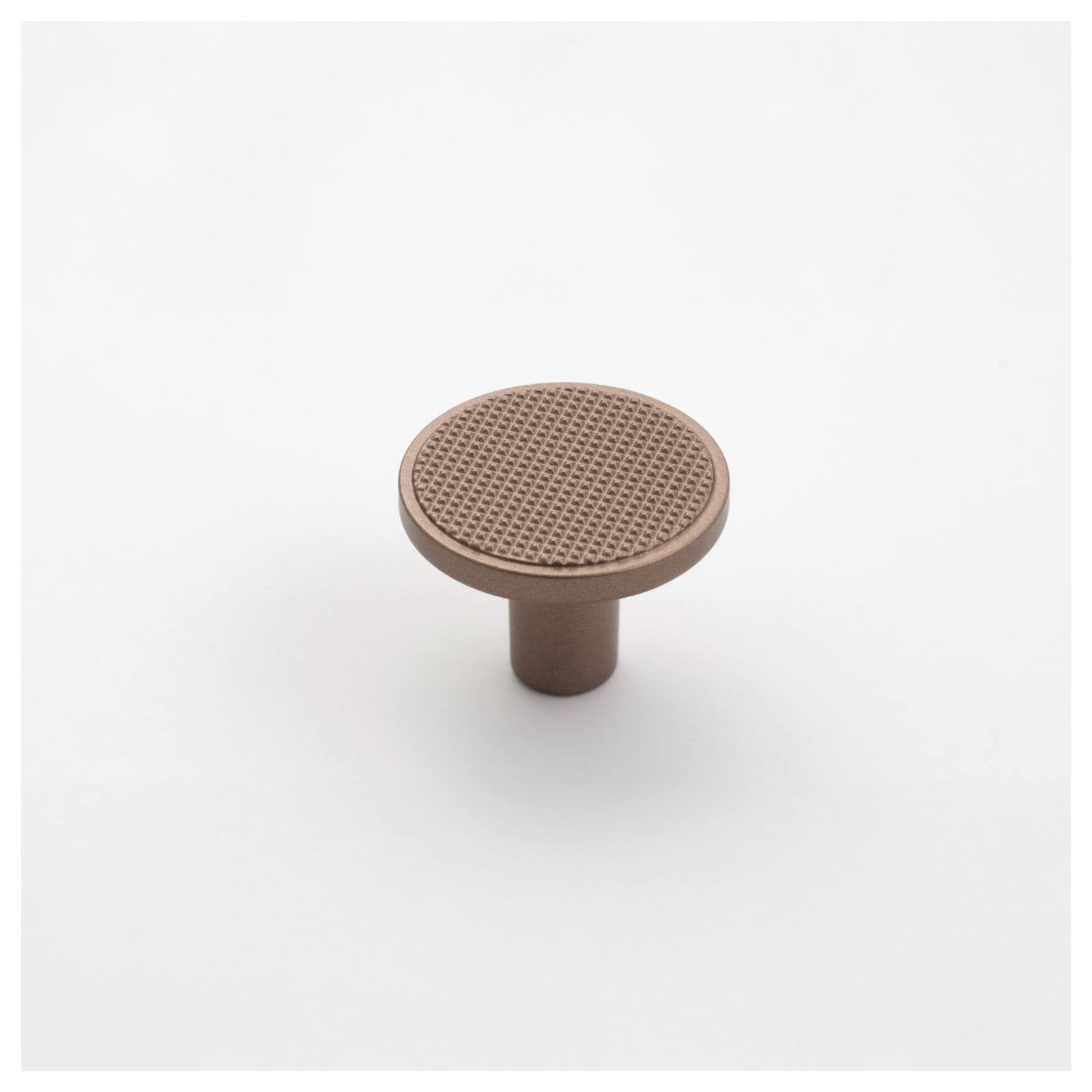 Monaco 30mm Round Knob, Matt Rose Gold