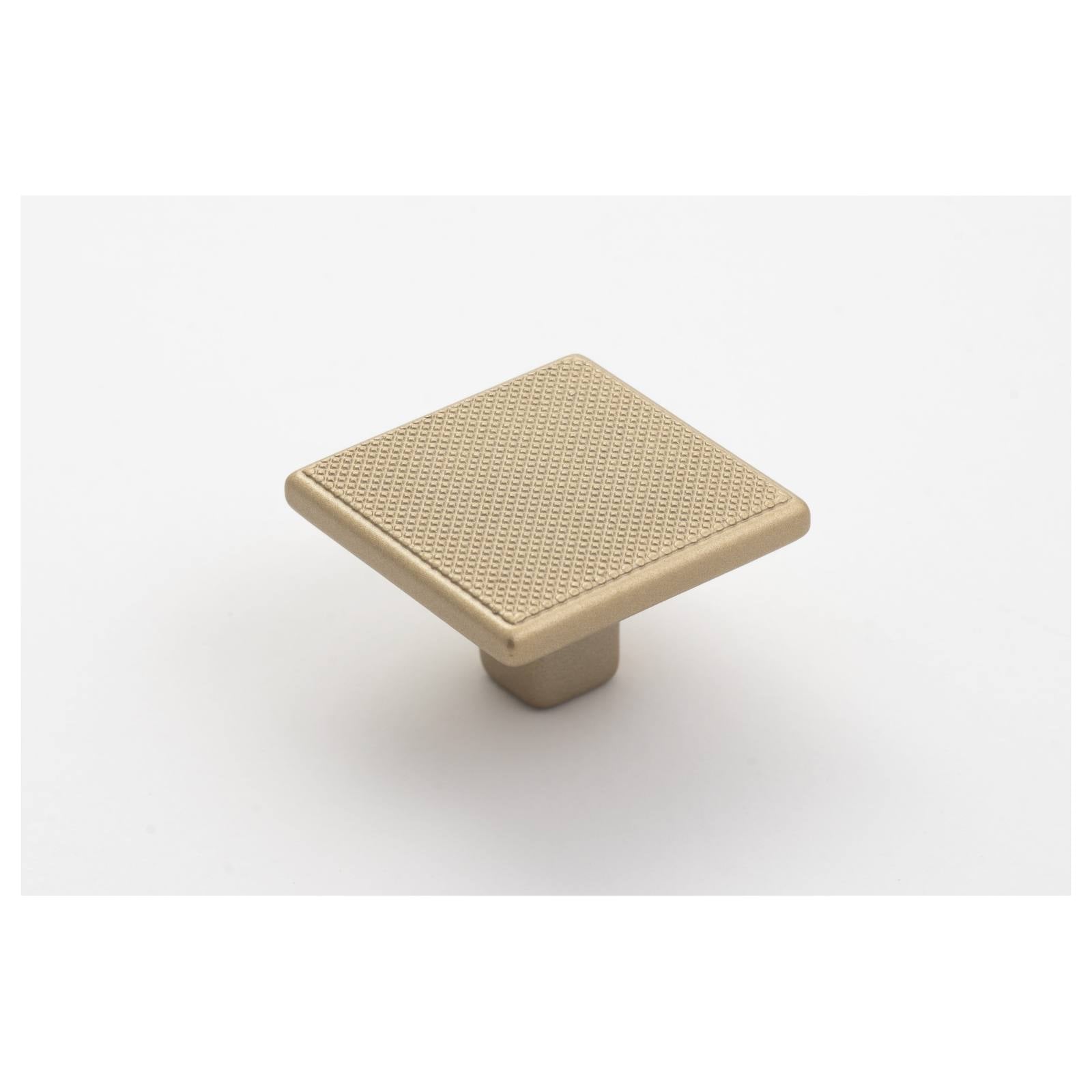 Monaco 35mm Square Knob, Matt Gold